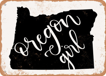 Oregon Girl - Metal Sign
