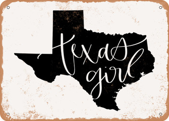 Texas Girl - Metal Sign
