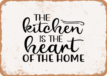 The Kitchen is the Heart of the Home - 2 - Metal Sign