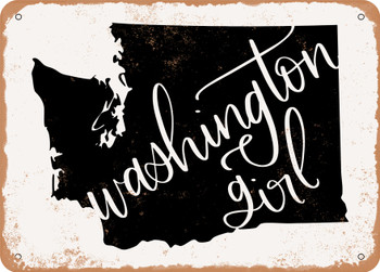 Washington Girl - Metal Sign