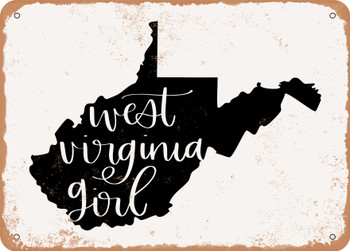 West Virginia Girl - Metal Sign