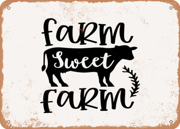 Farm Sweet Farm - Metal Sign