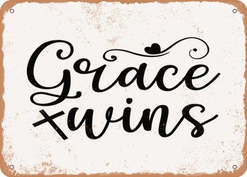 Grace Wins - Metal Sign