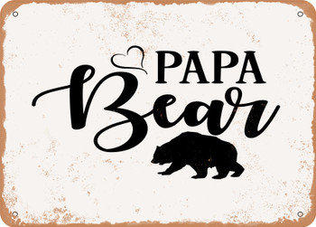 Papa Bear - Metal Sign