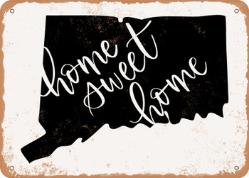 Connecticut Home Sweet Home - Metal Sign
