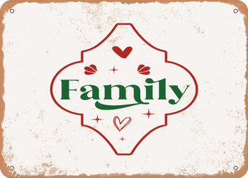 Family - 4 - Metal Sign