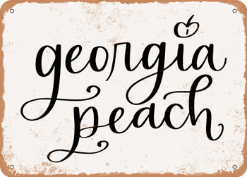 Georgia Peach - Metal Sign
