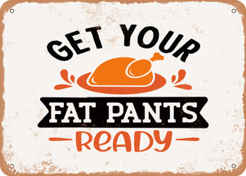 Get Your Fat Pants Ready - 3 - Metal Sign