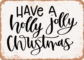 Holly Jolly - Metal Sign