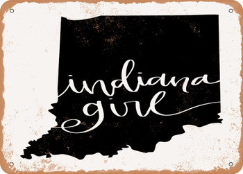 Indiana Girl - Metal Sign