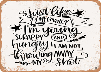 Just Like My Country - Metal Sign