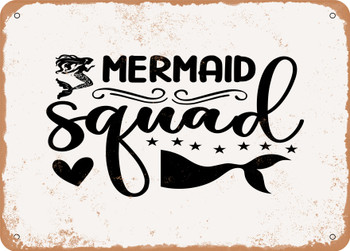 Mermaid Squad - Metal Sign