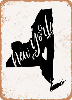 New York Heart  - Metal Sign