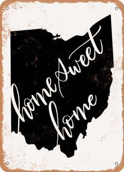 Ohio Home Sweet Home  - Metal Sign