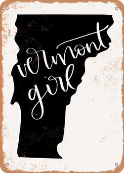 Vermont Girl  - Metal Sign