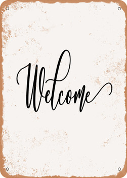 Welcome - 3  - Metal Sign