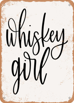 Whiskey girl  - Metal Sign
