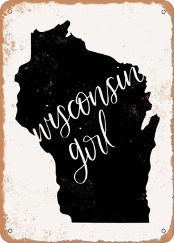 Wisconsin Girl  - Metal Sign