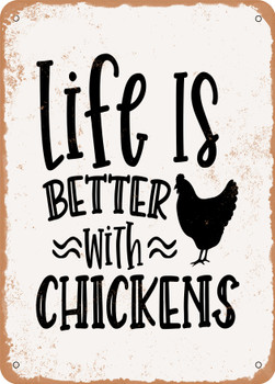 Life is Better  - Metal Sign