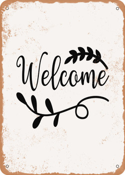 Welcome - 21  - Metal Sign