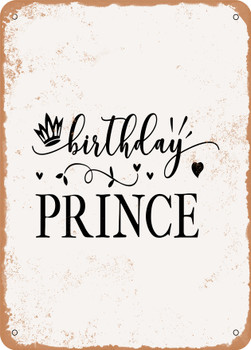 Birthday Prince  - Metal Sign