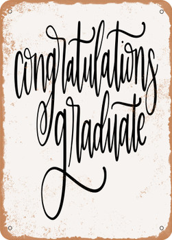 Congratulations Graduate  - Metal Sign
