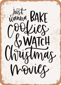 Cookies and Christmas Movies  - Metal Sign
