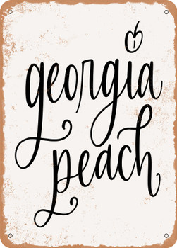 Georgia Peach  - Metal Sign