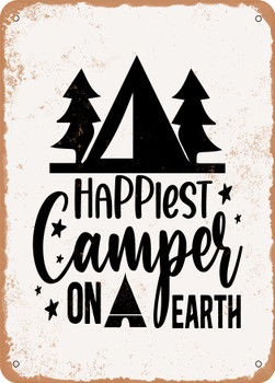 Happiest Camper On Earth  - Metal Sign