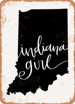 Indiana Girl  - Metal Sign