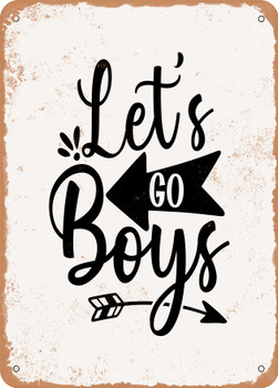 Lets Go Boys - 2  - Metal Sign