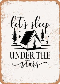 Lets Sleep Under the Stars - 2  - Metal Sign