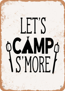 Lets Camp Smore  - Metal Sign