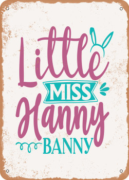 Little Miss Hunny Bunny 2  - Metal Sign