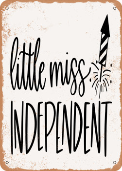 Little Miss Independent - 2  - Metal Sign