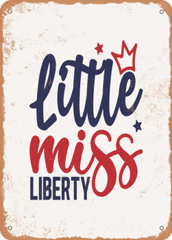 Little Miss Liberty  - Metal Sign