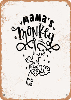 Mamas Monkey  - Metal Sign