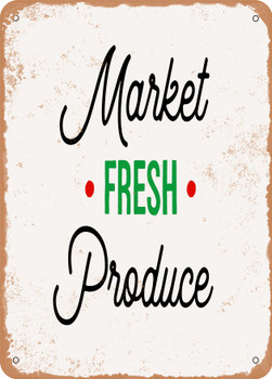 Market Fresh Produce2  - Metal Sign