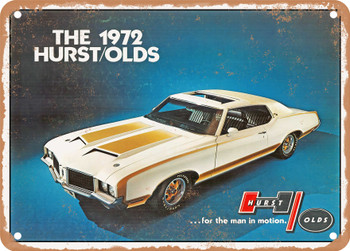 1972 Oldsmobile Hurst?olds Vintage Ad - Metal Sign