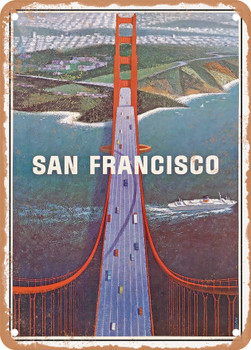 1964 San Francisco Vintage Ad - Metal Sign