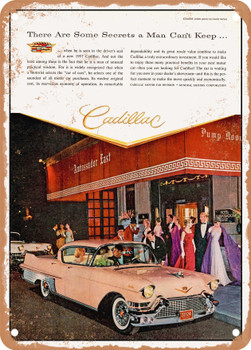1957 Cadillac Fleetwood Sixty Special 2 Vintage Ad - Metal Sign