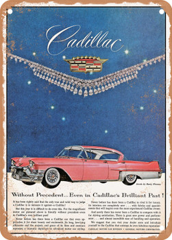 1957 Cadillac Fleetwood 60 Special Vintage Ad - Metal Sign