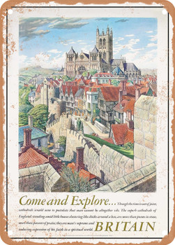 1956 Come and Explore. Britain 2 Vintage Ad - Metal Sign