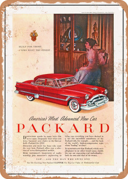 1953 Packard Patrician 4 Door Sedan Vintage Ad - Metal Sign