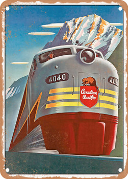 1952 Canadian Pacific Vintage Ad - Metal Sign