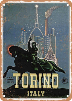 1951 Torino Italy Vintage Ad - Metal Sign