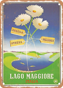 1947 Lake Maggiore Italy Vintage Ad - Metal Sign