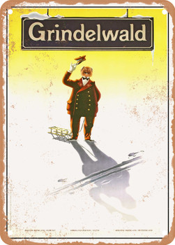 1946 Grindelwald Vintage Ad - Metal Sign