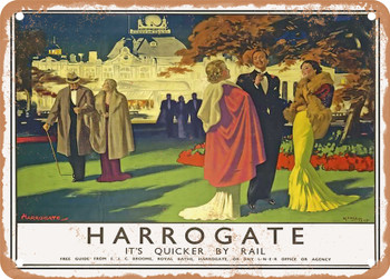 1936 Harrogate LNER Vintage Ad - Metal Sign