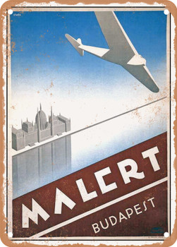 1934 Painter Budapest Vintage Ad - Metal Sign